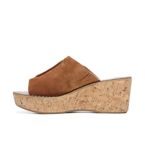 NEW Sam Edelman Ranger Platform Wedge Brown Suede - Picture 3 of 11